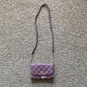 Chic Luv Betsey Quilted Lavender Crossbody Bag (NWOT)